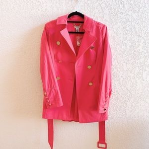 Cache Pink Trench Coat